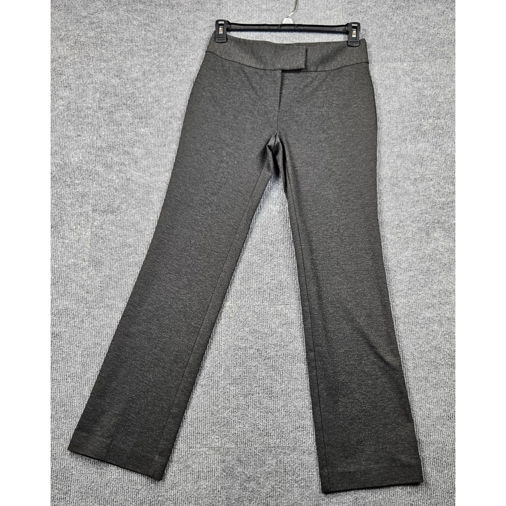 CeCe Womens Charcoal Gray Heather Dress Pants Trousers Stretch Size 6